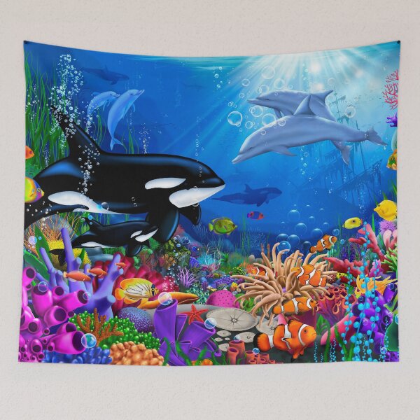 Item preview, Orca's Wondrous Shipwreck designed and sold by GeraldNewtonArt.