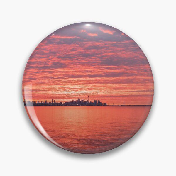 Item preview, Big Sky Splendor - Spectacular Sunrise Behind Toronto Skyline designed and sold by Georgia Mizuleva.