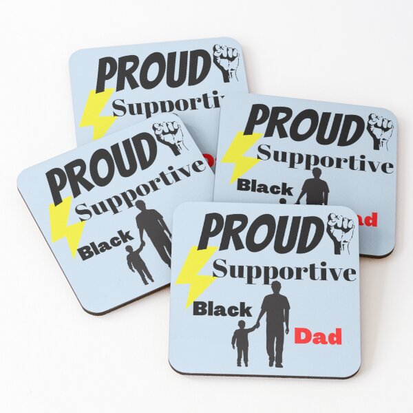 Item preview, Proud Supportive Black dad designed and sold by Tupcoolad.