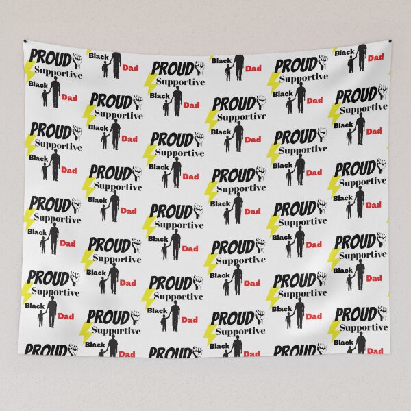 Item preview, Proud Supportive Black dad designed and sold by Tupcoolad.