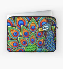 Bunter Paisley-Pfau-Vogel Laptoptasche