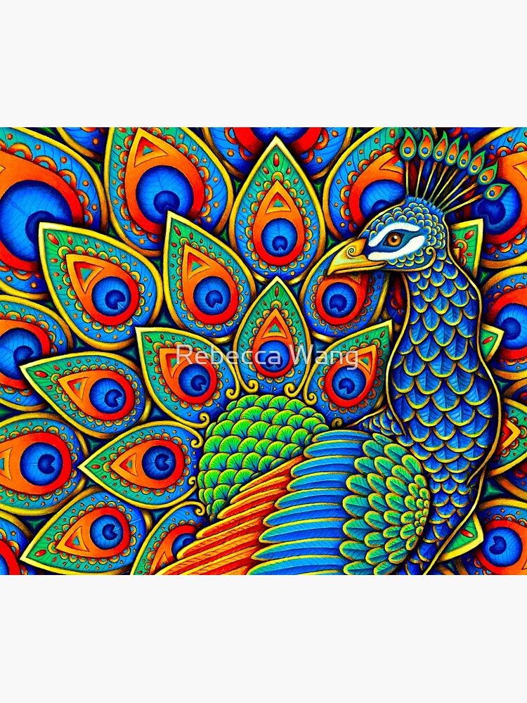 Colorful selling Paisley Peacock Rainbow Bird Shower Curtain