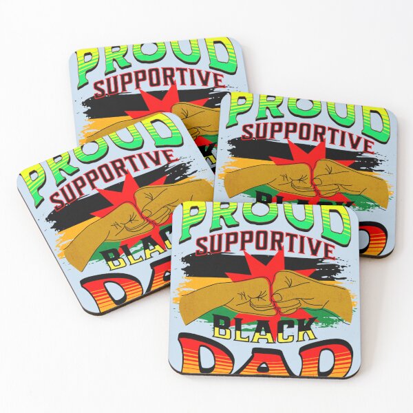 Item preview, Proud Supportive Black dad designed and sold by Tupcoolad.