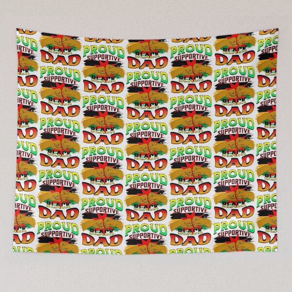 Item preview, Proud Supportive Black dad designed and sold by Tupcoolad.