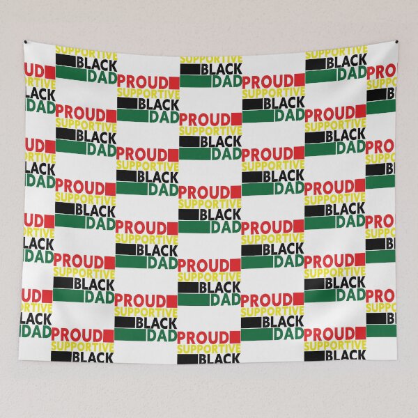 Item preview, Proud Supportive Black dad designed and sold by Tupcoolad.