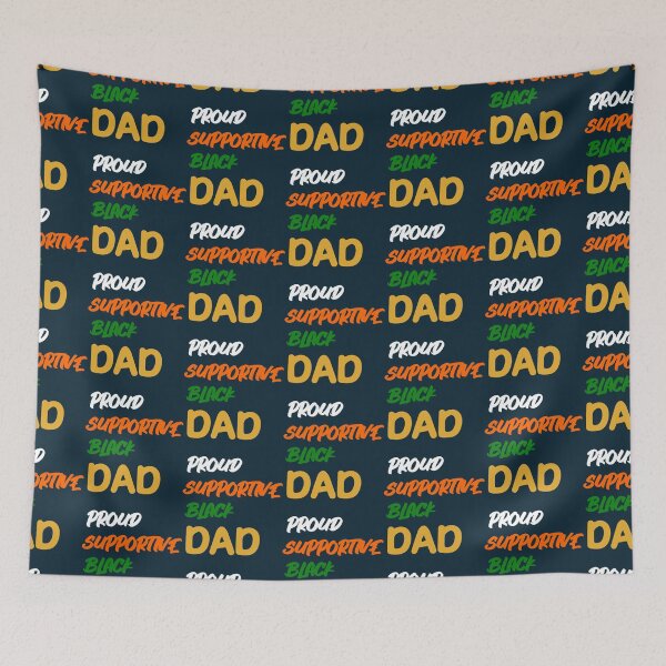 Item preview, Proud Supportive Black dad designed and sold by Tupcoolad.
