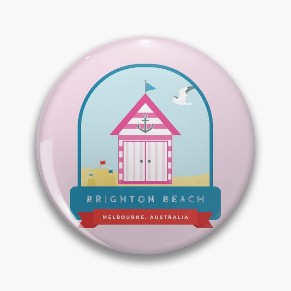 Item preview, Pink Brighton Beach Hut designed and sold by StudioShine.