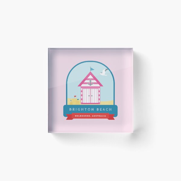 Item preview, Pink Brighton Beach Hut designed and sold by StudioShine.