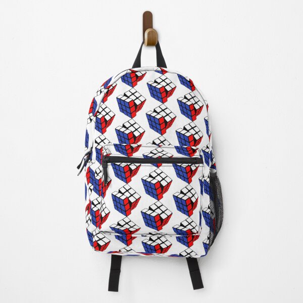 Item preview, Red, white and blue Rubik cube creative design - Creative illustration designed and sold by photonxt.