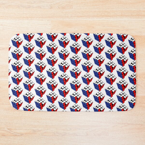 Item preview, Red, white and blue Rubik cube creative design - Creative illustration designed and sold by photonxt.