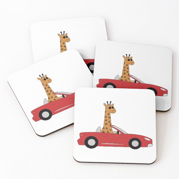 Item preview, Giraffe Driving Car | Giraffe Humor | Smiling Giraffe designed and sold by Pisutachio.