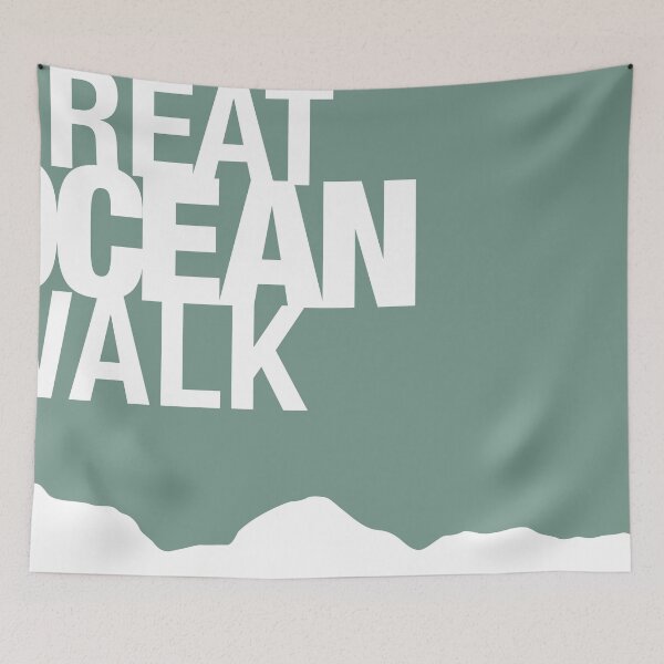 Item preview, Great Ocean Walk Coast Line in Sage designed and sold by Anne Van Beukering.