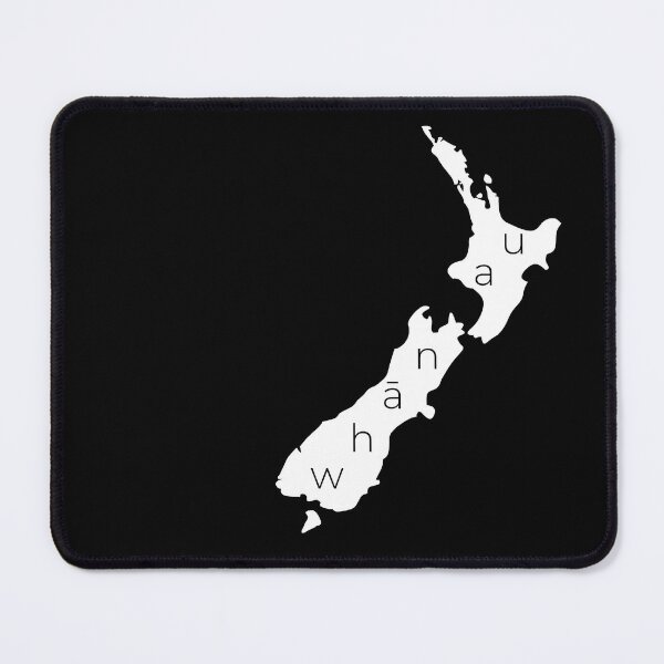 Item preview, New Zealand with Whānau, the Māori Language word for Family, on Black designed and sold by CreateShape.