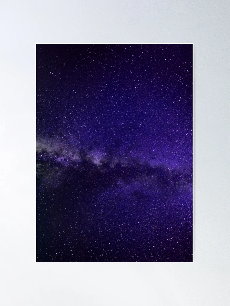 Galaxy, Galaxy print, Blue, Purple, Black, Stars print, Modern art