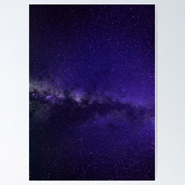 Galaxy, Galaxy print, Blue, Purple, Black, Stars print, Modern art, Wall  art, Print, Minimalistic, Modern | Poster