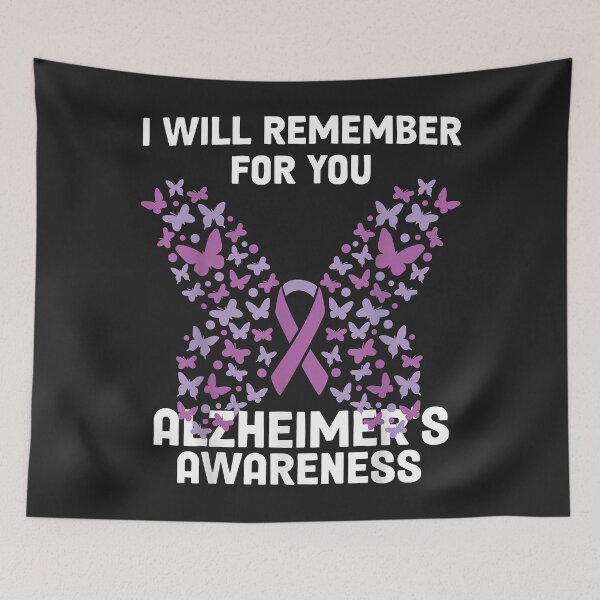 Item preview, Alzheimer's awareness Ribbon Purple Butterflies designed and sold by Corelli87.
