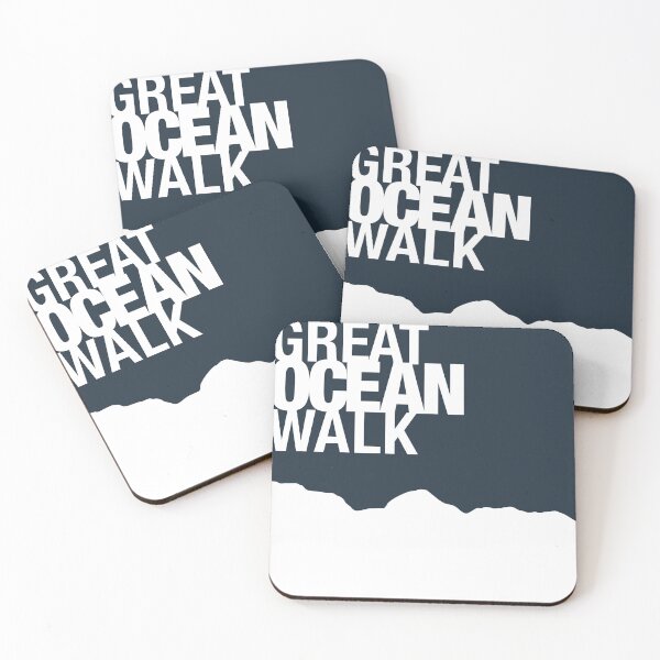 Item preview, Abstract Great Ocean Walk Coast Line in Navy designed and sold by Anne Van Beukering.