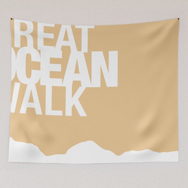Item preview, Abstract Great Ocean Walk Coast Line in Oat designed and sold by Anne Van Beukering.