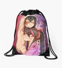 Creepypasta: Jeff the killer and Nina the killer Drawstring Bag