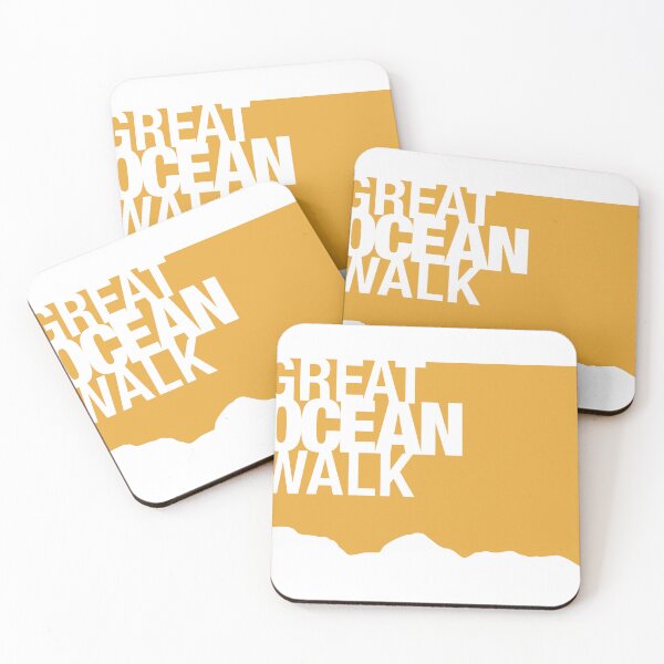 Item preview, Abstract Great Ocean Walk Coast Line in Mustard Yello designed and sold by Anne Van Beukering.