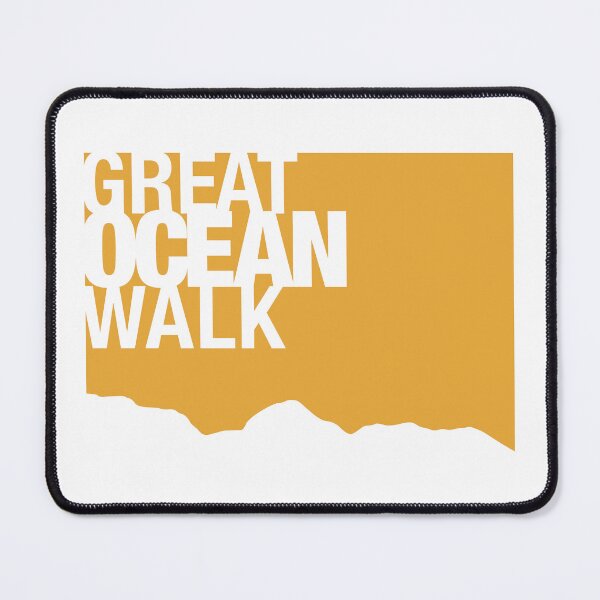 Item preview, Abstract Great Ocean Walk Coast Line in Mustard Yello designed and sold by Anne Van Beukering.
