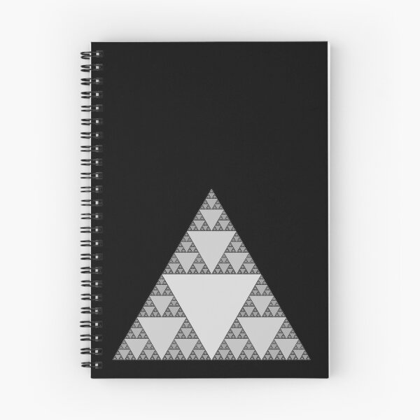 Item preview, Sierpinski Triangle in black & white designed and sold by Happy Puppy Print On Demand.