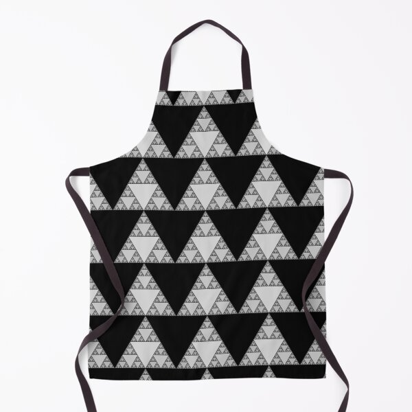 Item preview, Sierpinski Triangle in black & white designed and sold by Happy Puppy Print On Demand.