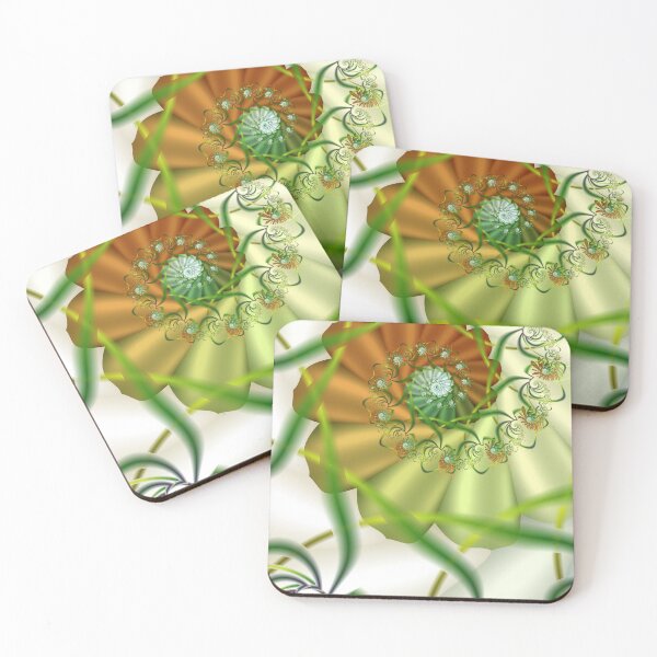 Item preview, Abstract Spiral Floral Fractal Garland designed and sold by pinkal.