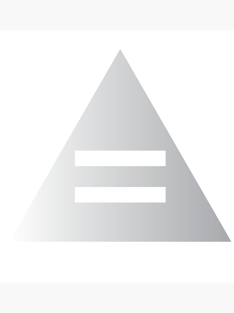 "Triangle with an equal sign" Poster by IDDesigns Redbubble