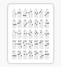 Ukulele Chords Sticker