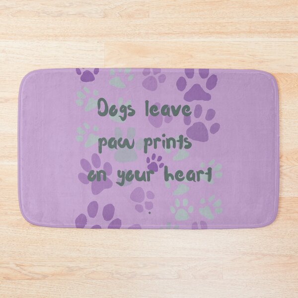 Item preview,  Dogs leave paw prints on your heart.  designed and sold by kookycomet.