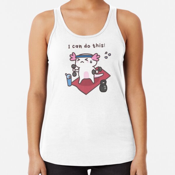 I Can Do This Axolotl Racerback Tank Top