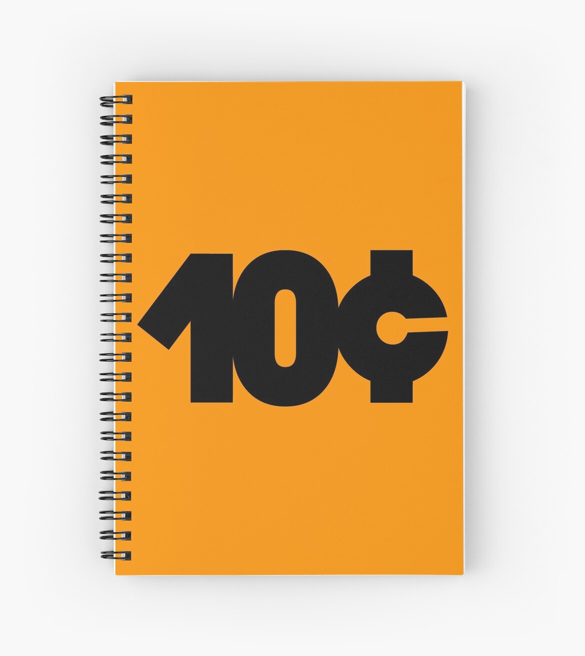 ""10 cents" typography" Spiral Notebooks by BillOwenArt Redbubble