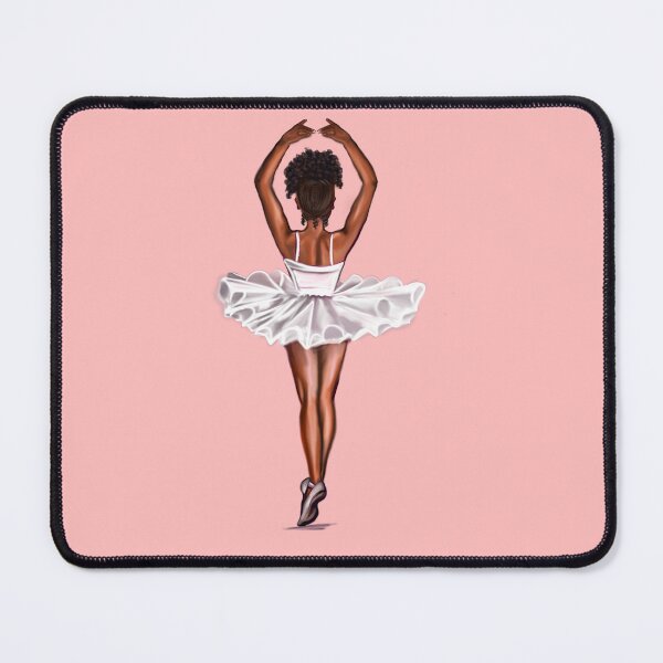 Item preview, African American ballerina in white tutu #011- brown skin ballerina. Top 100 of the best. designed and sold by Artonmytee.