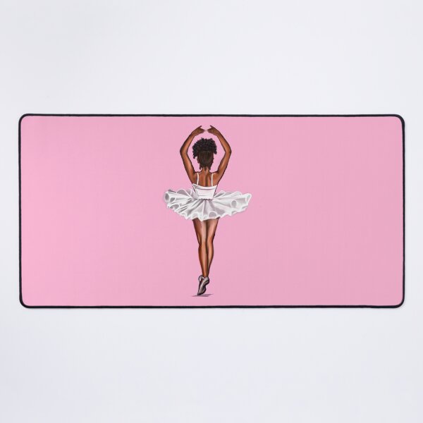 Item preview, African American ballerina in white tutu #011- brown skin ballerina. Top 100 of the best. designed and sold by Artonmytee.