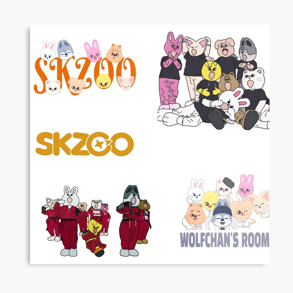 SKZOO Sticker Pack Art Board Print for Sale by Tinyheartist