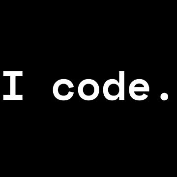 Artwork thumbnail, I code. by TheCodeChic