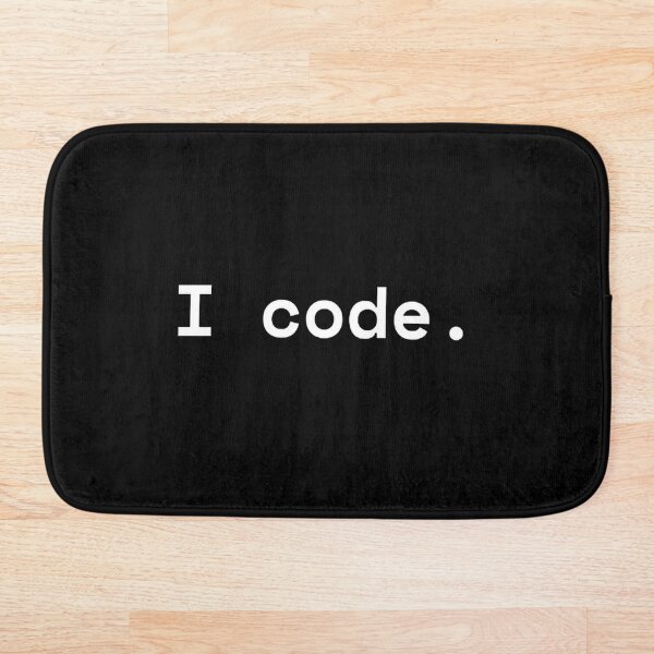 Item preview, I code. designed and sold by TheCodeChic.