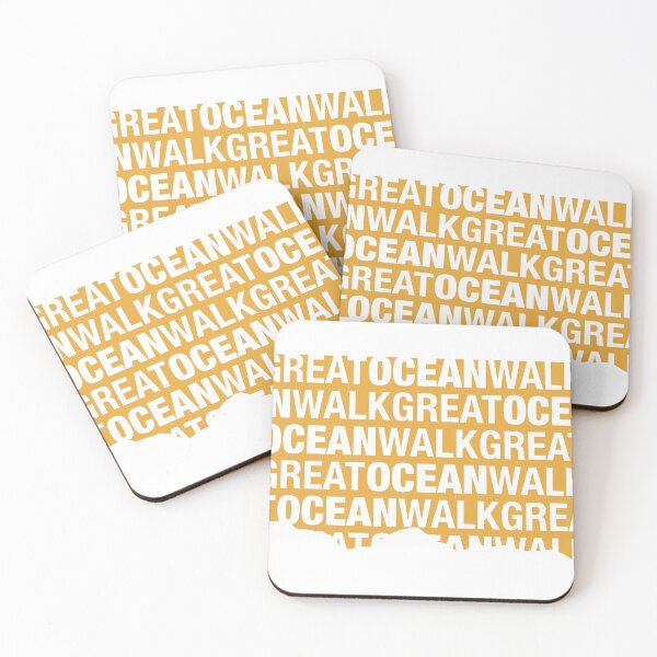Item preview, Abstract Great Ocean Walk - Coast Line - Mustard Yellow designed and sold by Anne Van Beukering.