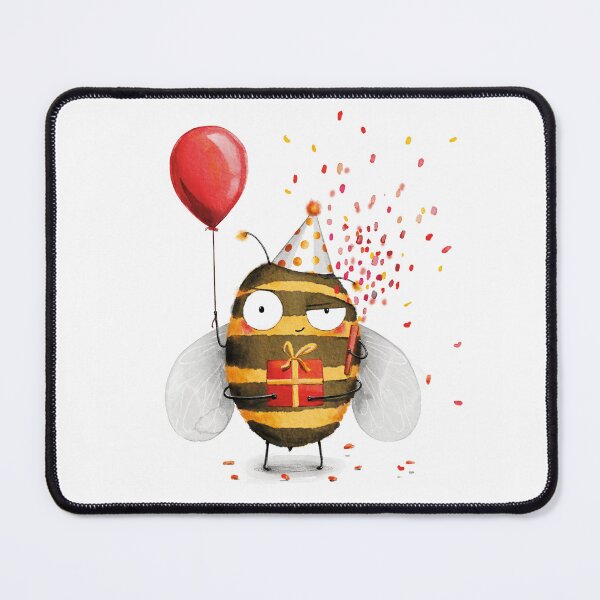 Item preview, Happy birthday bee art designed and sold by Anya Illustration Studio.