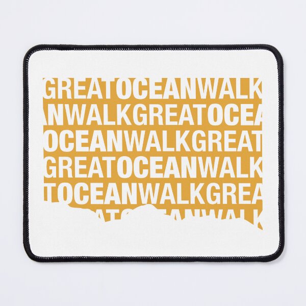 Item preview, Abstract Great Ocean Walk - Coast Line - Mustard Yellow designed and sold by Anne Van Beukering.