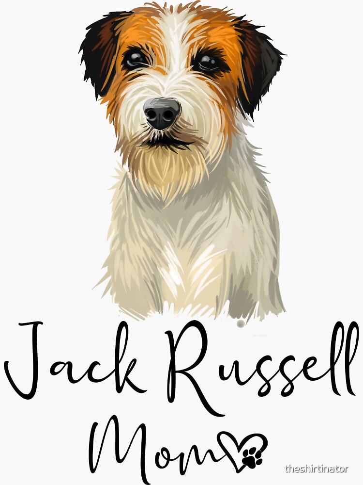 Thumbnail 3 of 3, Sticker, JACK RUSSELL TERRIER Mom Dog Mother Mother's Day Gift designed and sold by theshirtinator.
