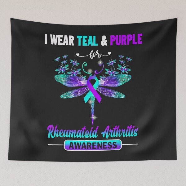 Item preview, And Purple Rheumatoid Arthritis Awareness Dragonfly Teal designed and sold by Corelli87.