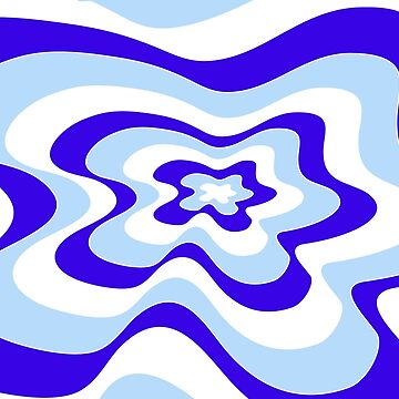 Artwork thumbnail, Abstract pattern - blue. by K.S ART