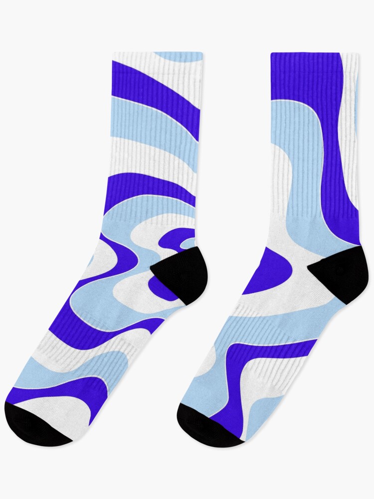 Thumbnail 1 of 5, Socks, Abstract pattern - blue. designed and sold by kerens.