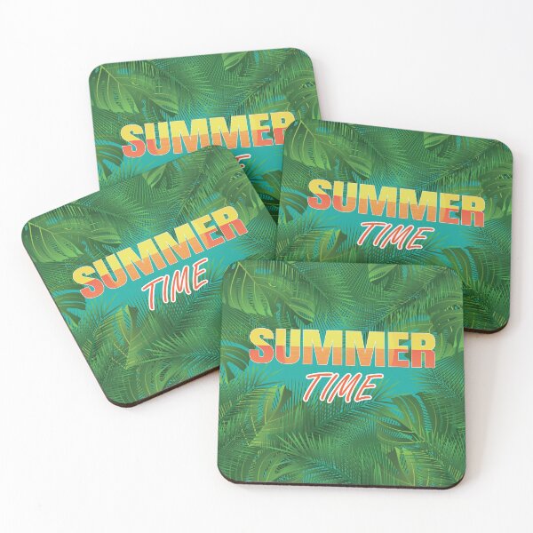 Item preview, Summer Time With Green Tropical Leaves designed and sold by Waruna  Tennakoon.