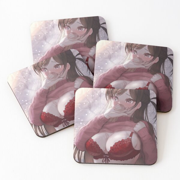 Chizuru Red Bikini Coasters (Set of 4)