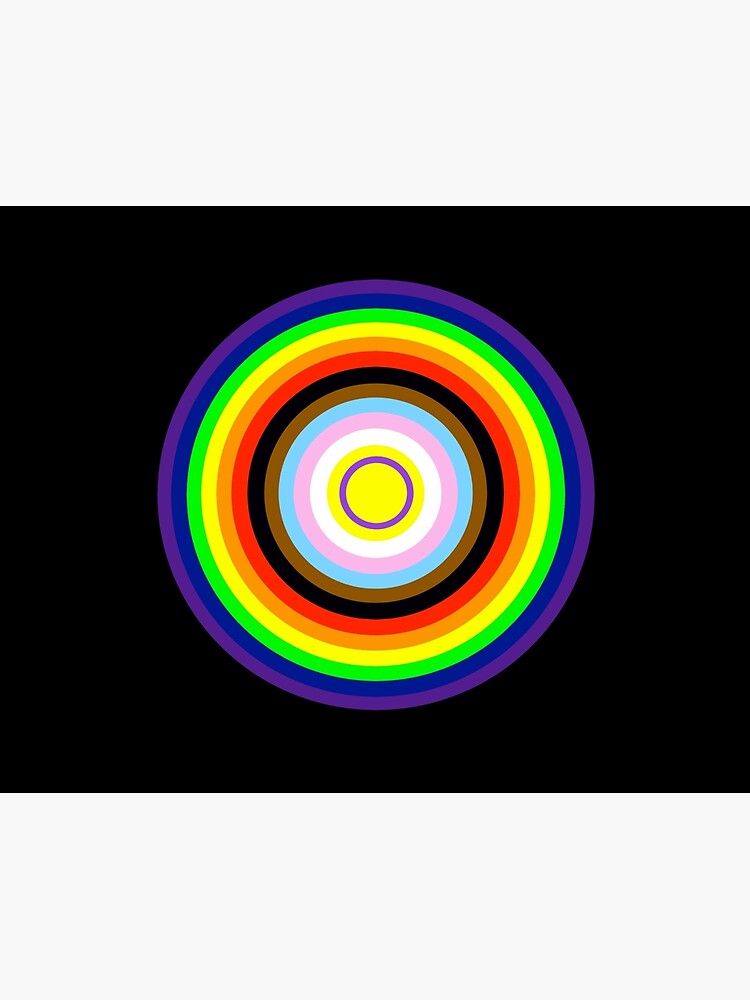 Intersex Progress Pride Flag Circle Art Print For Sale By Kiippers