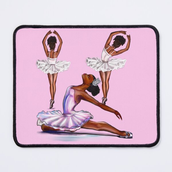 Item preview, African American ballerina -#010 brown skin ballerinas. Top 100 best ballet gifts designed and sold by Artonmytee.