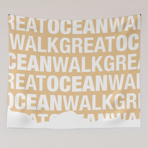 Item preview, Abstract Great Ocean Walk - Coast Line -  in Oat designed and sold by Anne Van Beukering.